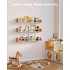 G&W Gruwald Nursery Book Shelves, Set of 3, Wall Bookshelf,