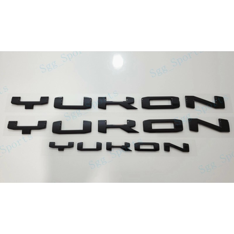 GMC 3PCS GMC 2021-2023 Yukon Yukon XL Doors Rear Gloss