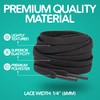 Miscly Flat Elastic Shoelaces [1 Pair] Flat Stretch Shoe Laces