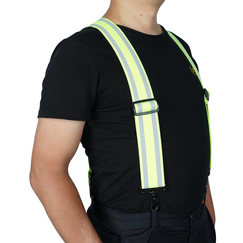 Suspenders for Men,High Visibility Tool Belt Suspender with Hook