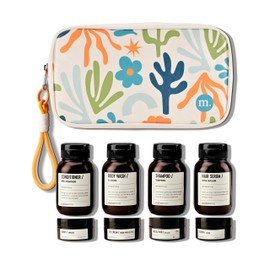 MAISONOVO Travel Bottles for Toiletries, TSA Approved, Leak Proof Refillable, Travel Size Containers and Bottles with Water Proof Toiletry Bag - Orange Pouch