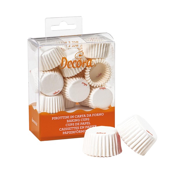 Decora 0339754 Baking Wrappers, White (Pack of 200)