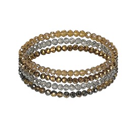 Women's Crystal Beads Bracelet, Multilayer Stones Bracelet, Multilayer Crystal Stone Beads Bracelets, Boho Fashion Jewellery Bracelet, Women's Stackable Yoga Bracelet for Women and Girls, Multifaceted