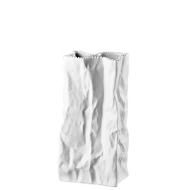Rosenthal Do not litter Weiß matt Tütenvase 22 cm