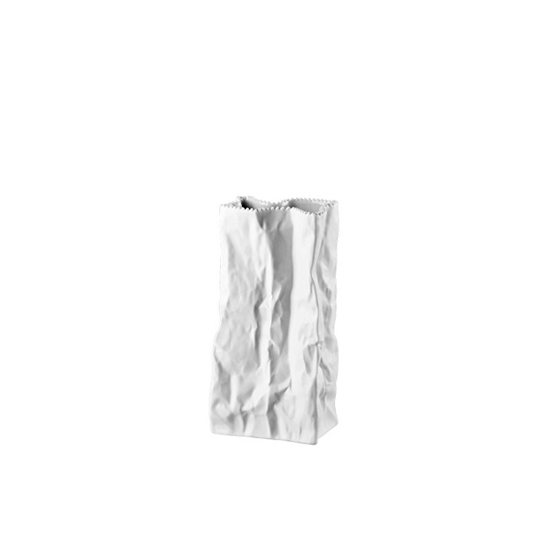 Rosenthal Do not litter Weiß matt Tütenvase 22 cm