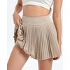 Jhsnjnr Womens Tennis Skirt Skort Casual Elastic High Waisted Golf