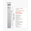 49 Brushed Stainless Steel Shower Column LED Rainfall Shower Head