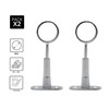 DOJA Barcelona Wardrobe Rail Round Wall Mount Hooks for Clothes