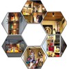 FOROUREYES 10 Lights Dimmable LED Cabinet Lights USB 5V Downlight