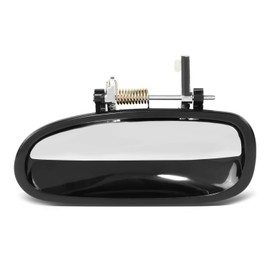 DNA MOTORING Rear Left Outer Door Handle Compatible with 96-00 Honda Civic Sedan, Black/Chrome, OEM-DHO-01071