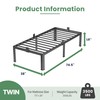 NKZ 18 Inch Metal Platform Bed Frame, Twin Size Bed