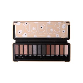 Paleta de 12 sombras opacas y metalicas, roba miradas, crea looks modernos y clasicos, dale un giro al maquillaje natural, mantente lista para cualquier occasion. Nude 3