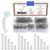 Wokape 100pcs 0.8mm Thick Compression Spring Assortment Kit, 5 Sizes