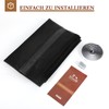 Yotache Fly screen door, balcony door, black, 110 x 220
