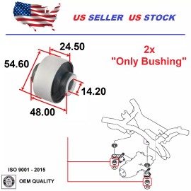 2MPLASTIC Rear Differencial Assembly Bushing For Jeep Patriot Compass 2007-2017 4WD