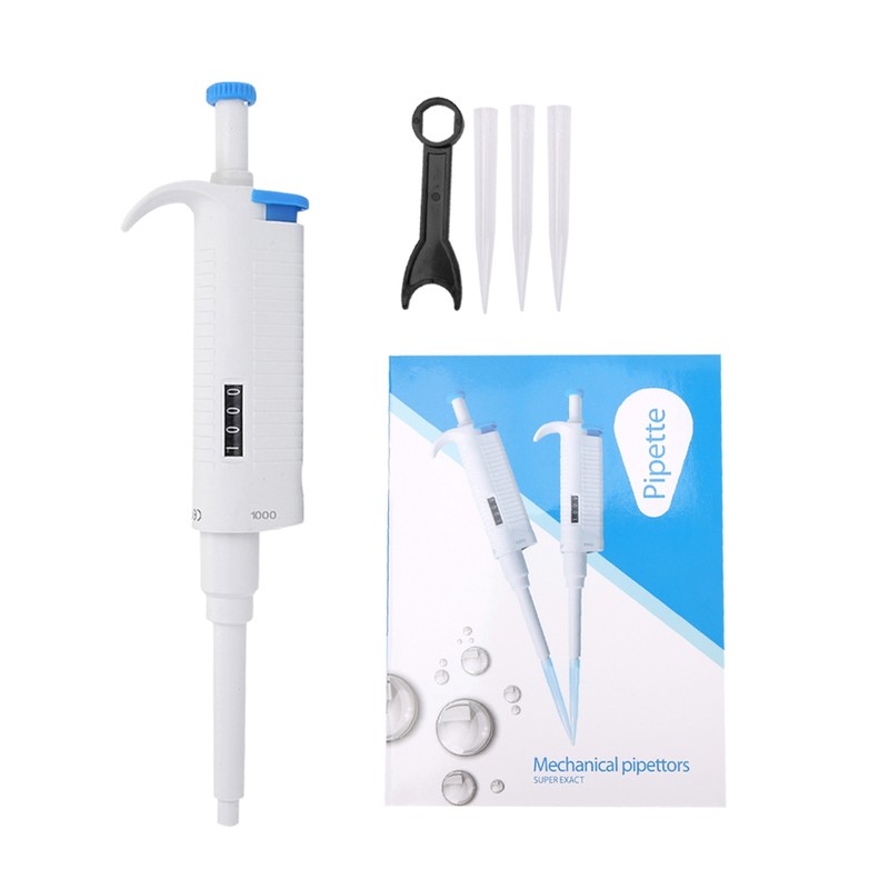 U1000 100‑1000ul Manual Pipette Whole Set Sterilizing Micro Adjustable Pipette