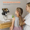Elikliv Microscope, LCD Digital Coin Microscope 1000x, Coin Magnifier with