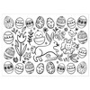 Iconikal Color-Your-Own 2-Sided Reversible Disposable Paper Place Mats, 14 x