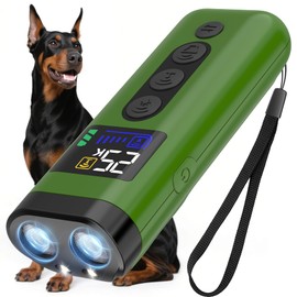 ZUIBAS Dog Bark Deterrent Device – 65FT Range Anti Barking Device for Dogs, Stops Neighbor’s Dog Barking with 3 Ultrasonic Frequencies (25/30/40kHz) & 5 Sound Modes, for Indoor & Outdoor Training