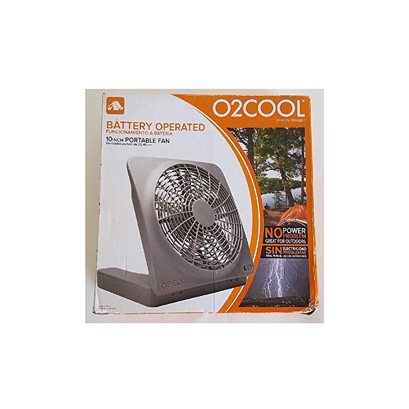 O2COOL FD10101 BATTERY OPERATED 10IN PORTABLE FAN
