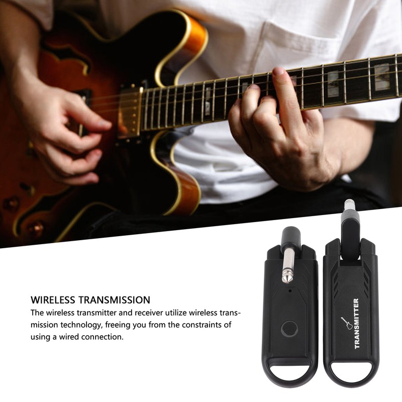 Wireless Guitar Transmitter Receiver Rechargeable Electronic Guitar Wireless System