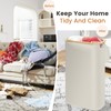 Slim Laundry Hamper with Lid 60L, Dirty clothes Hamper for