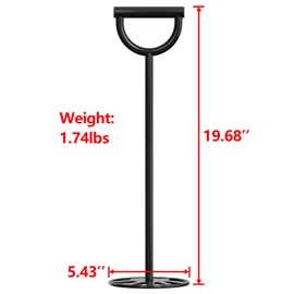 Trash Compactor for Kitchen and Small Outdoor Bins: All Metal Manual Garbage Tamper, Handy Waste Press Tool, Reduces Trash Volume, Saves Bags/Can Space, Less Disposal Trips/Easy to Use Clean & Store