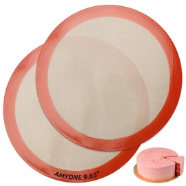 Alfombrillas redondas de silicona para hornear para tartas de 10 pulgadas, tapete de pastel de 10 pulgadas, forro de prensa de tortillas, tapete de pizza, tapete de masa para tartas, tortillas,