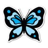 Blue Butterfly Magnet by Magnet America is 4" x 4.75"