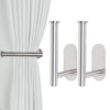 Groleca 2 Pack Adhesive Curtain Holdbacks - No Drill Curtain
