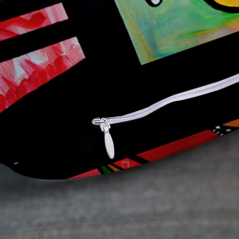 emvencyスロー枕カバーピカソby Nora The Artist装飾枕ケース抽象ホーム装飾スクエアクッション枕 18 x 18 inch ピンク