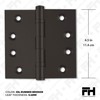 Finsbury Hardware Heavy Duty Door Hinge Bronze Ball Bearing 4.5