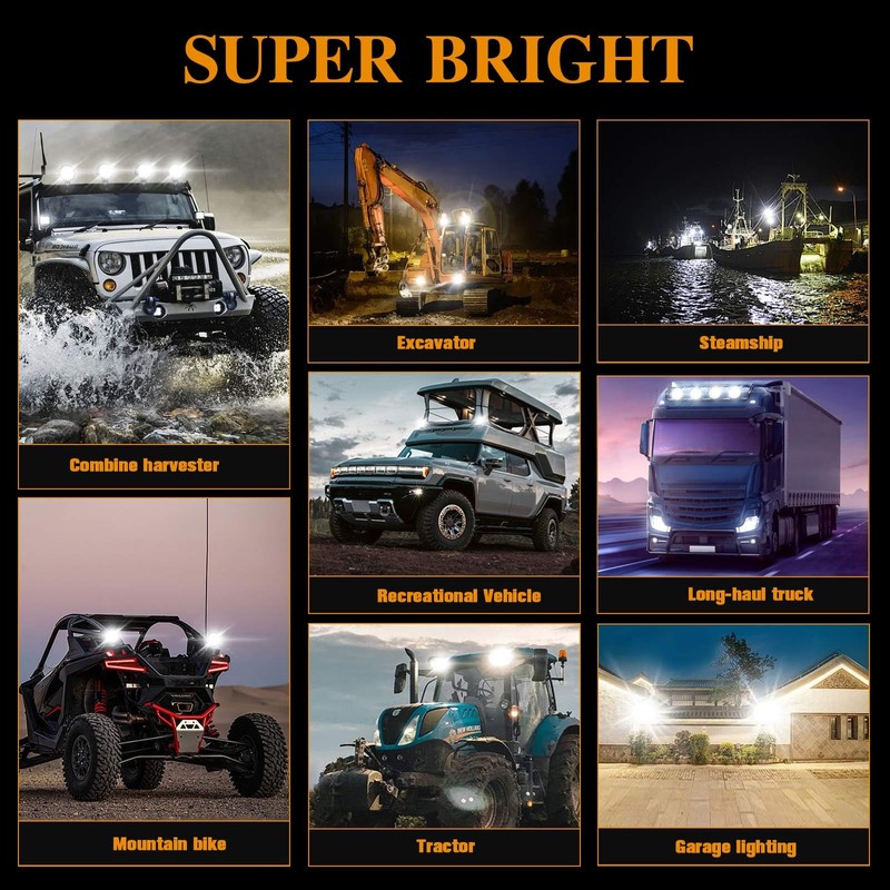 2 Pcs 201W Led Light, 7 Inch Led Light Bar