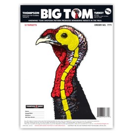 Life Size Turkey - Gun Hunting Paper Shooting Targets 9x12 Inch (12 Pack)