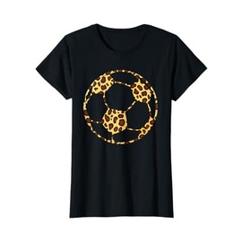 Soccerball Cheetah Print Leopard Pattern Sport Lover Gift T-Shirt