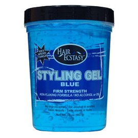 Hair Ecstasy Styling Gel 32oz Blue Firm Strength
