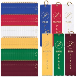 Hodges Badge Company - Track and Field 1st 2nd 3rd 4th 5th 6th Award Ribbons - 300 Pack - Made in USA