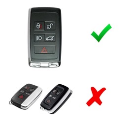 iJDMTOY Carbon Fiber Pattern Hard Plastic Key Fob Shell Compatible with 2018-up Land Rover Range Rover, Range Rover Sport or Discovery Intelligent Smart Key