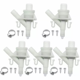 Home-Part 5X Plastic Water Valve Kit For Dometic 300 310 320 Series RV Toilet Repair Flush