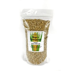Meyer's Homegrown Premium White Popcorn, 2lb Bag, Tender Medium/Large Butterfly Flakes, no GMO/Peanuts/Tree Nuts/Gluten, Your New Favorite Snack