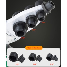 Electric Plastic Welder, 110V Plastic Welding Machine, PP PPR PE PB PPC Plastic Pipe Welder, Temp Adjustable Socket Fusion Pipe Welder Kit w/ 0.79/0.98/1.26/1.57/1.97/2.46” Die Heads & Iron Case