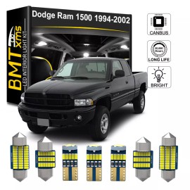 BMTxms For 1994-2002 Dodge RAM 1500 2500 3500 White Interior LED Lights Kit Package 13x