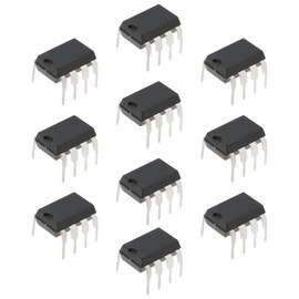 eMagTech 10PCS Dual Low-Noise TL072CP TL072 DIP-8 Operational Amplifiers, Dual Low-Noise JFET Input OP-AMP IC Chips for DIY Circuit Components