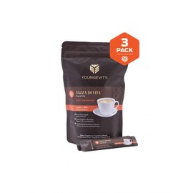 Youngevity Tazza Di Vita Cafe Ganoderma Coffee 30 stick pack (Pack of 3)