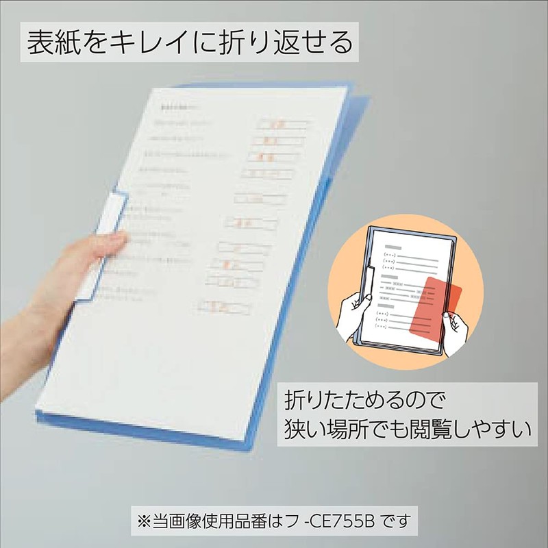 Kokuyo Campus Easy to Review Print File, Pink F-CE755P