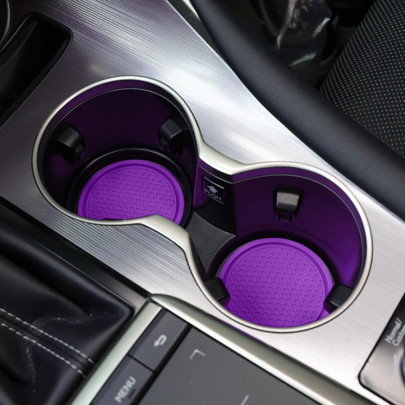 SINGARO Car Cup Coaster, 4PCS Universal Non-Slip Cup Holders Embedded
