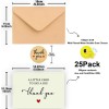WowBefun 25 Pack 350GSM | Thank You Cards | with