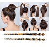 6 Pack Acetate Hair Sticks Leopard Printed Hair Chopsticks Tortoise