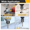 sourcing map Diamond Finger Shaped Milling Bit 20mm 2 Holes