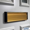 Xfort MailPlate 10" Letterplate Satin Brass, Premium Draught Proof Postal